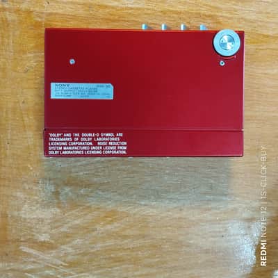 Sony WM 30 1984 - Sony Walkman Cassette player WM 30 red working image 8