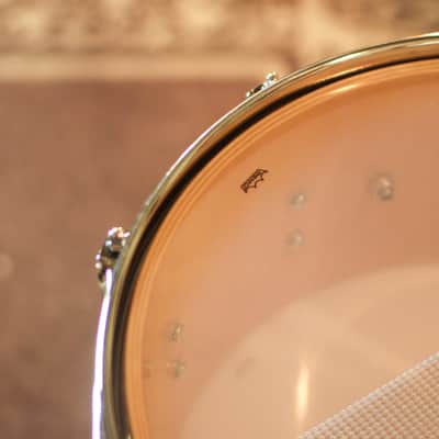 DW 6.5x14 Collector's Maple HVLT American Flag Logo Snare Drum - SO#1422589 image 6