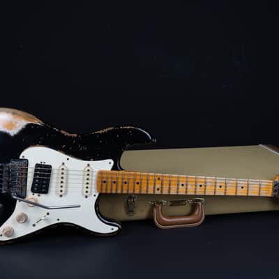 Fender Jason Smith Masterbuilt 1956 Stratocaster Ultimate Retro Floyd 2012 - Black image 16