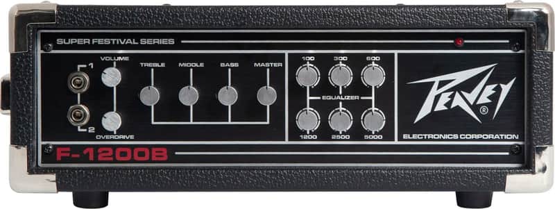 Peavey F-1200B Super Festival Bass Head, 1200W, Black image 1