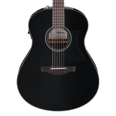 Used Ibanez AAM100E Advanced Auditorium A/E Guitar - Black High Gloss image 1