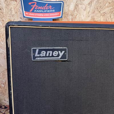 Vintage 1960s 1970s Laney Supergroup Bass Guitar 1x18 Amplifier Cabinet EMPTY image 2
