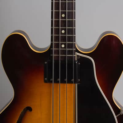 Gibson  EB-2 Electric Bass Guitar (1958), ser. #A-28818, original brown hard shell case. image 13