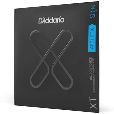 D'Addario XT 80/20 Bronze Coated Acoustic Guitar Strings, Light 12-53 image 1