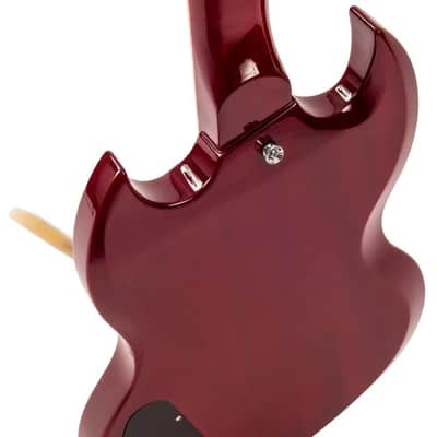 Vintage VS6V ReIssued Vibrola Tailpiece Electric Guitar VS6VCR - Cherry Red image 4