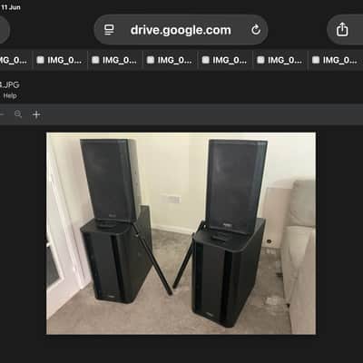 QSC K12 tops and subs - Black image 1