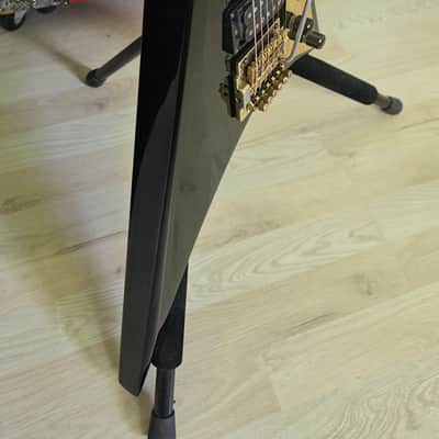 Jackson RR1 Custom Randy Rhoads 1984 San Dimas Custom Shop Offset Flying V Black PRE-Fender era image 11