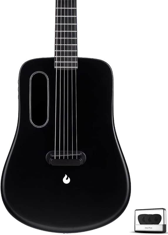 LAVA Music LAVA ME 2 Carbon Fiber Guitar, Black W/ built in effects/speaker "Authorized Dealer" image 1