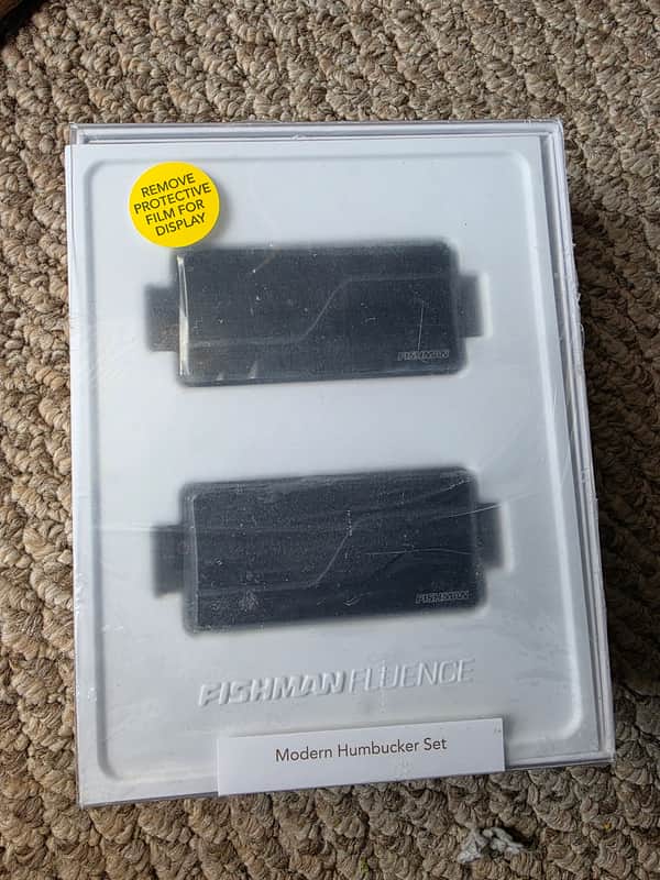 Fishman Fluence Modern 7 String Humbucker Pickup Set - Black image 1