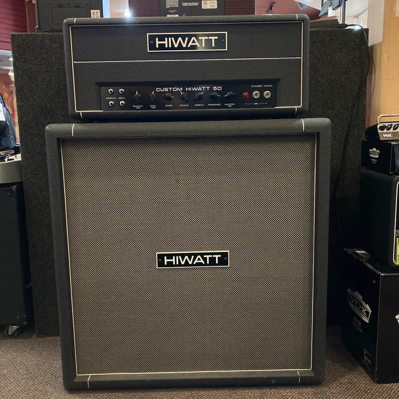 Hiwatt Custom 50W Half Stack - 50 DR-504 w/ 4x12 Cab from 1990 image 1