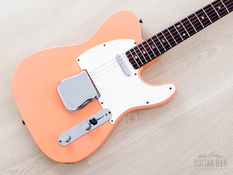 1960 Fender Telecaster Pre-CBS Vintage Guitar Slab Board Tahitian Coral w/ Case image 1