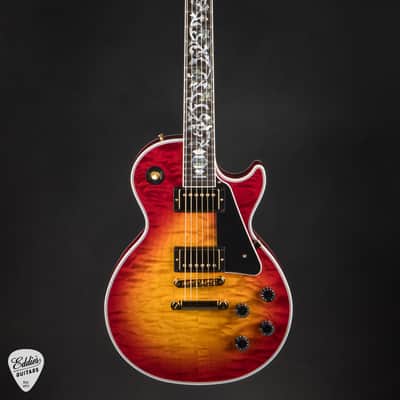 Gibson Custom Shop Dealer Select Les Paul Custom 5A Quilt "Tree Of Life" Fireburst #CS601367 image 3
