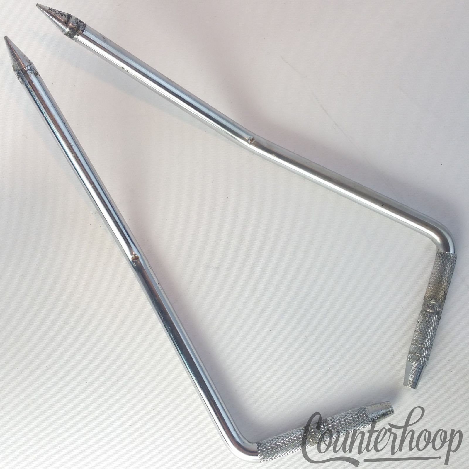 Ludwig Folding Bass Drum Spurs Chrome Gull-Wing Vintage 60s Super Classic USA* — main photograph