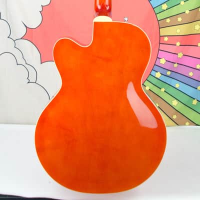 Used Gretsch G5123B Limited Edition Electromatic Bass, Orange, Hard Case image 9