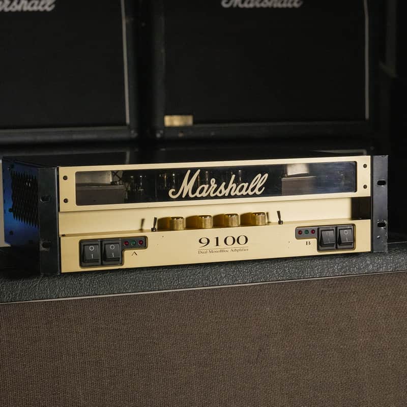 Marshall 9100 Dual Monobloc 5881 - 50/50w Power Amp - 1994 - Serviced image 1