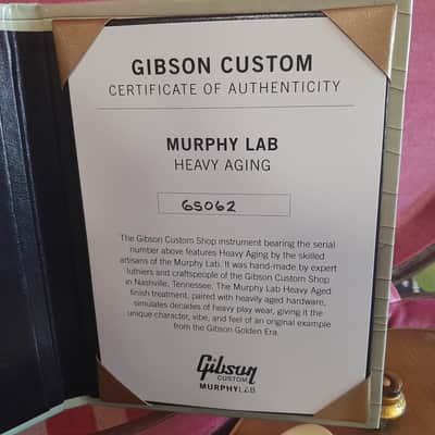 Gibson Custom Shop 1956 Reissue 2025 - Double Gold Utra Light Murphy Heavy aged Dark Back image 2