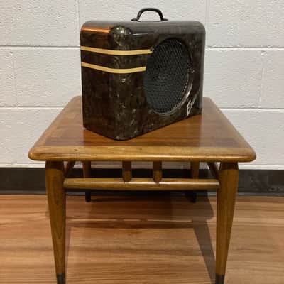 Bronson Mother of Pearl lap steel amp 1947 - Black MOP image 3