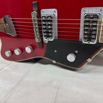 Gretsch G6199 Billy-Bo Jupiter Thunderbird Guitar with COA + Case - MIJ Made In Japan - Red image 6