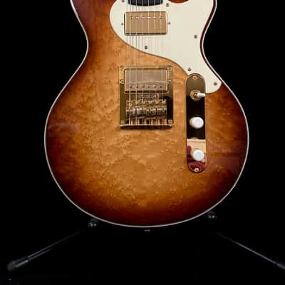 Holzknecht Guitars Harlan, Birdseye Maple Top, Boutique, Custom Shop Chambered Double Cut, Benedetto image 3