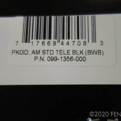 Fender Pickguard Telecaster 8-Hole Mount Black 3-Ply image 3