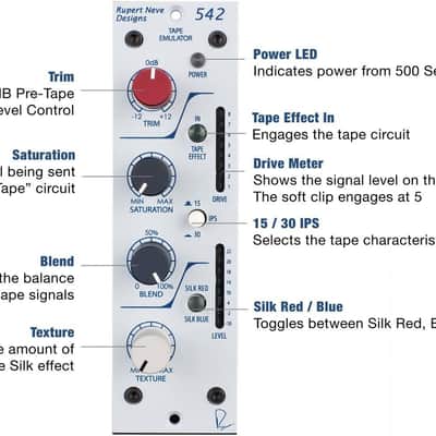 Rupert Neve Designs Portico 542 500 Series Tape FX image 2