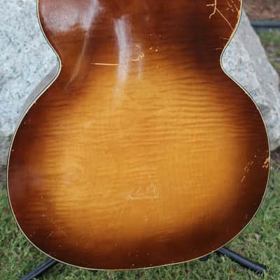 Vintage 40s Kay K-46 Artist 17" Master Size Jumbo Acoustic Archtop Guitar Restored Honest Relic image 8