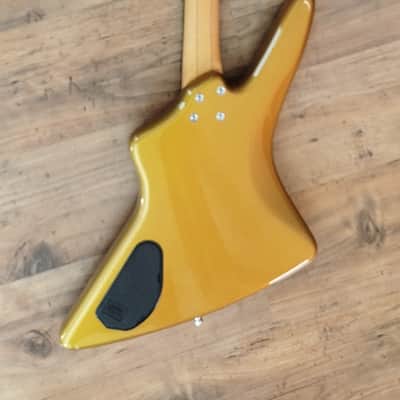 Warwick Reverse Artist Series Adam Clayton Signature 4-String Bass with Rosewood Fretboard 2010s - Gold image 12