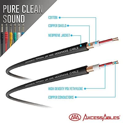 1/4 Inch TS to 1/4 Inch TS Instrument Cables 1ft (6-Pack) | 6.35mm TS Unbalanced Audio Cables | TS Guitar Cable Pack | Guitar Patch Cable Multi-Color Pack- 1ft (6-Pack) image 2