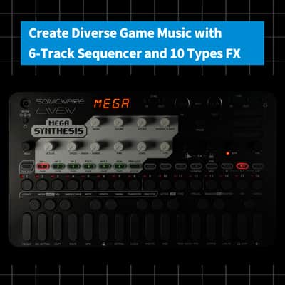 Sonicware LIVEN MEGA SYNTHESIS | Retro Game Music Composer (incl. PSU) image 4