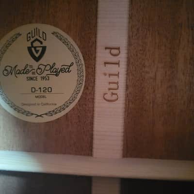Guild  D-120 Acoustic Electric Guitar w/ L.R.Baqgs HiFi Electronics image 14