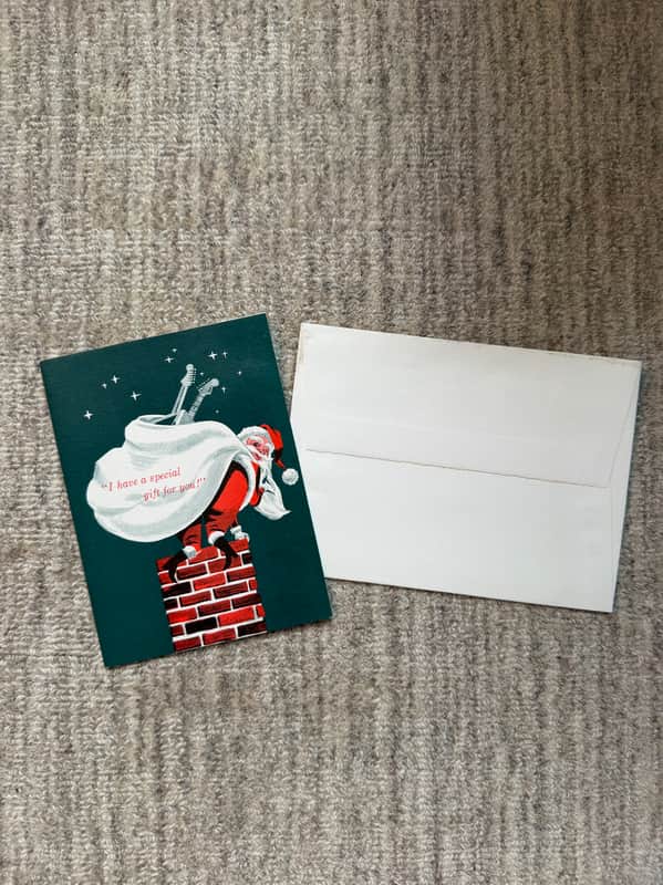 Early 1960s Fender Christmas Card Case Candy image 1
