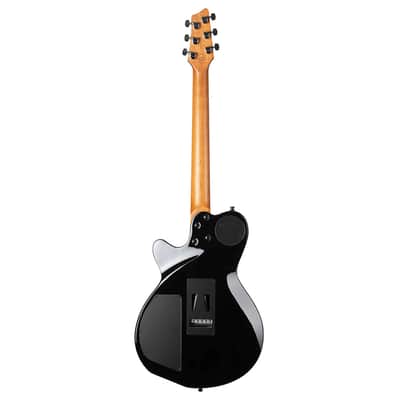 Godin XTSA Leaftop Electric Guitar - Trans Black image 8