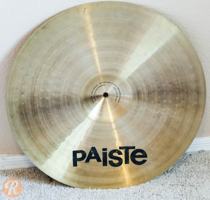 Paiste 20" Sound Formula Dry Ride Cymbal 1990-1992 image 2