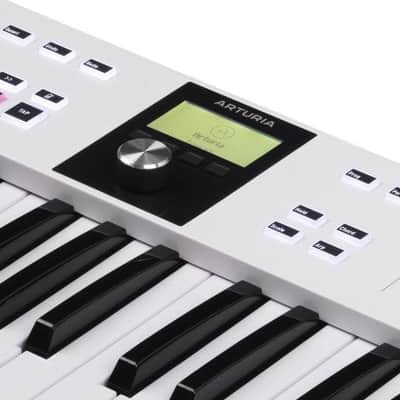 Arturia KeyLab Essential 61 MK3 Universal MIDI Controller Keyboard, White image 3