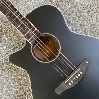 Black Left Handed Acoustic Guitar, Spruce Plywood Top Body, Mahogany Neck image 5