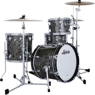 Ludwig Classic Maple Jazzette 3-piece Shell Pack - Moss Green Pearl image 2