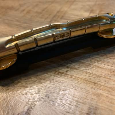 Tru-Arc Rock Steady SerpenTune Bar Bridge -  Compensated Brass image 2