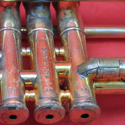 Leblanc 707 Sonic Bb trumpet 1961 - Gold plated image 13