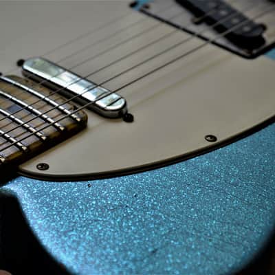 American Fender Custom Telecaster  Standard Relic Blue Sparkle image 21