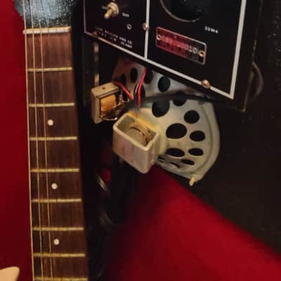 Silvertone 1448 With Case Amp 1963 - Black image 3