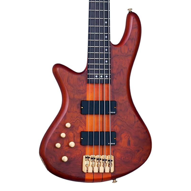 Schecter Stiletto Studio-5 5-String LH Bass Guitar - Honey Satin - Open Box image 1