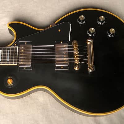 Gibson Limited Edition Les Paul Custom Chambered 2022 Antique Ebony image 1