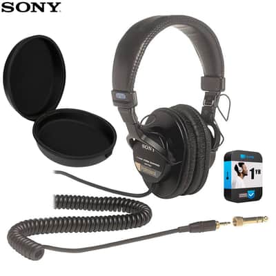Sony Professional Large Diaphragm Headphones with Case and 1 Year Warranty image 1