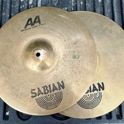 Sabian 14" AA Medium Hi-Hat Cymbals (Pair) 2019 - Present - Natural image 1