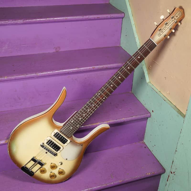 1962 Danelectro Guitarlin (Longhorn, Modded) Electric Guitar (VIDEO! Fresh Work, Ready)