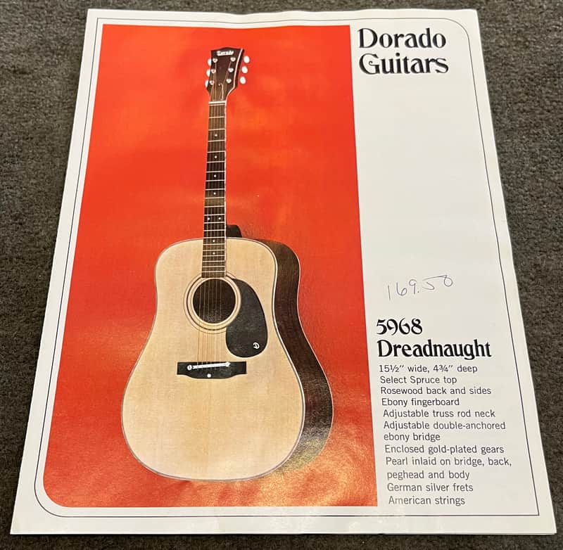 Gretsch / Dorado Acoustic Guitar Brochure 1970’s image 1