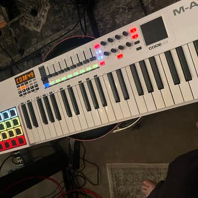 M-Audio Code 49 USB MIDI Keyboard Controller 2010s - White image 1