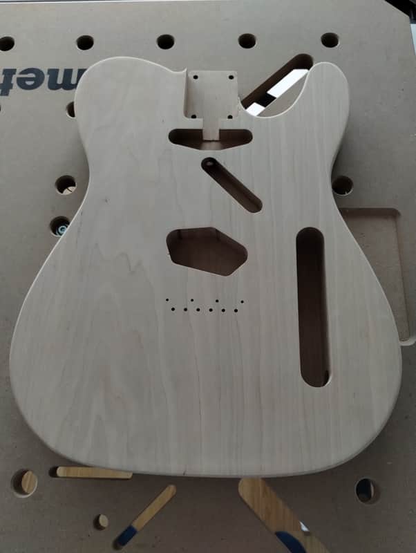 El Chamaa Guitars One-Piece TE / Tele Style Alder Body 2026 - Unfinished image 1