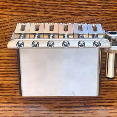 Gotoh aged floating Tremolo Bridge with Vintage Steel Block off of a Suhr Classic Aged Gold image 2