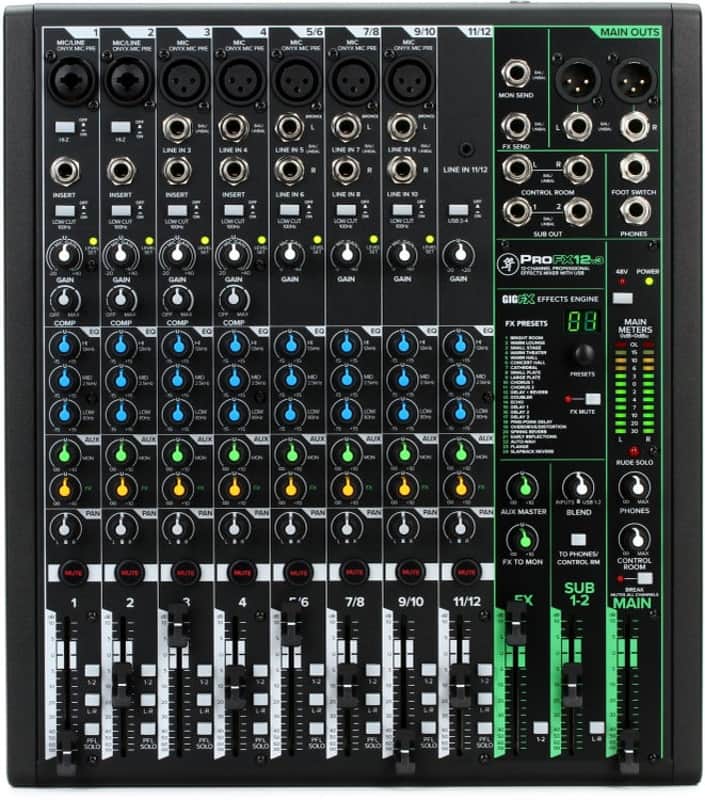 Mackie ProFX12v3 12-channel Mixer with USB and Effects (ProFX12v3d1) image 1